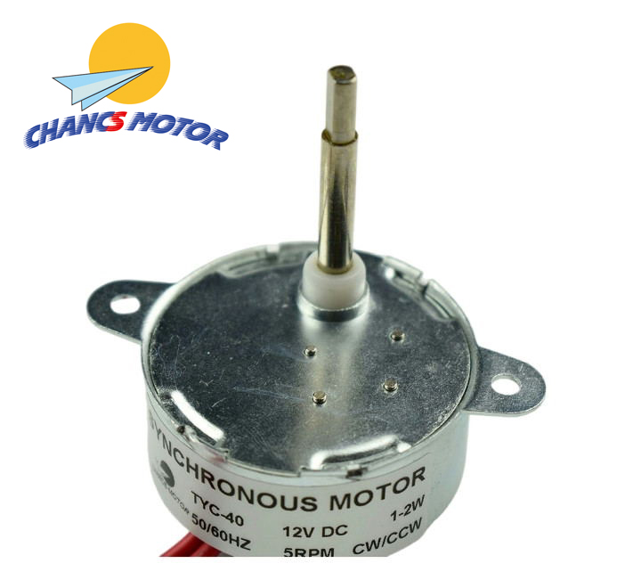 Chancs Tyc Dc V Rpm Cw Ccw Flat Shaft Mm Synchronous Motor For