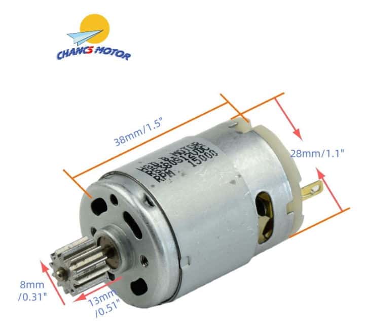 Motore DC 775 12V-24V 15000RPM - Alto Coppia - Spazzolato Per Fai-Da-Te, Elettrodomestici, Robotica - Leloo Lcuihong