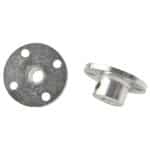Flange Shaft Coupling 2PCS High Hardness Metal Rigid Accessory Bearing Fittings with Screws