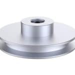 Outer Diameter 100mm Single Groove Pulley with Fixed Bore Pulley for Drilling Machine 6mm PU Round Belt