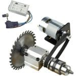 775 DIY Electric Table Saw Mini Circular Saw Cordless DC 24V 12000RPM PWM Speed Controller Output Voltage DC 9-60V