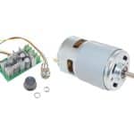 775 DC 12V/24V Single Shaft Mini Electric Gear Motor With PWM Adjustable Reversible DC Motor Speed Regulator