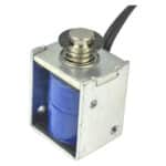 Solenoid Electromagnet Push Pull Through DC 6-12V Small Solenoid Electromagnet Stroke 3mm for Electromagnetic Lock Solenoid Valve