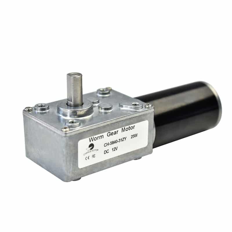 Metal Gearbox 5840 Motor DC 12V 1-470 RPM Turbo Worm Motor Self-Locking Gearbox Motor for Window Opener,Motorized Curtains