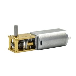 CHANCS 050 DC 12V 53RPM Right Angle Worm Gear Reduction Motor, Single D-Shaft
