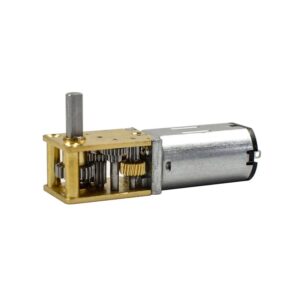 CHANCS N30 DC 12V 53RPM Right Angle Worm Gear Reduction Motor, Single D-Shaft